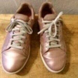 Skechers Womens GO Golf Drive Shine Rose Gold Pink Waterproof Shield sz 7.5